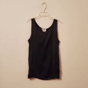Black 100% Silk Tank